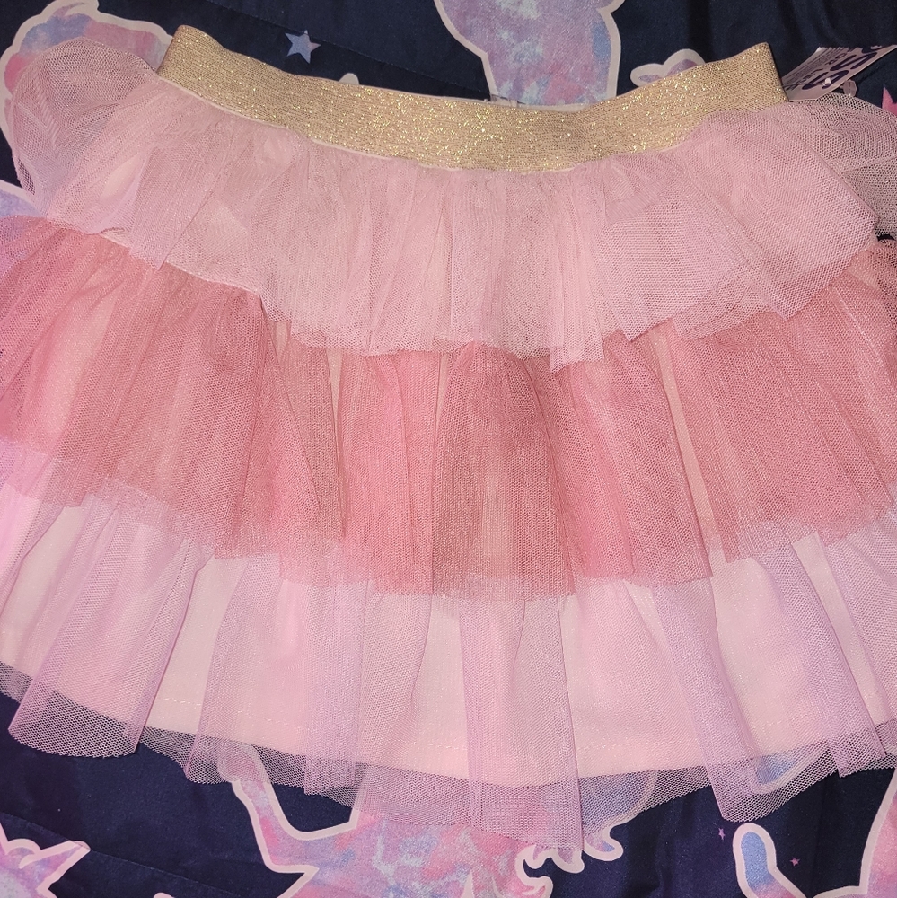 Girl's 4t Pink & Gold Skirt w/Tag